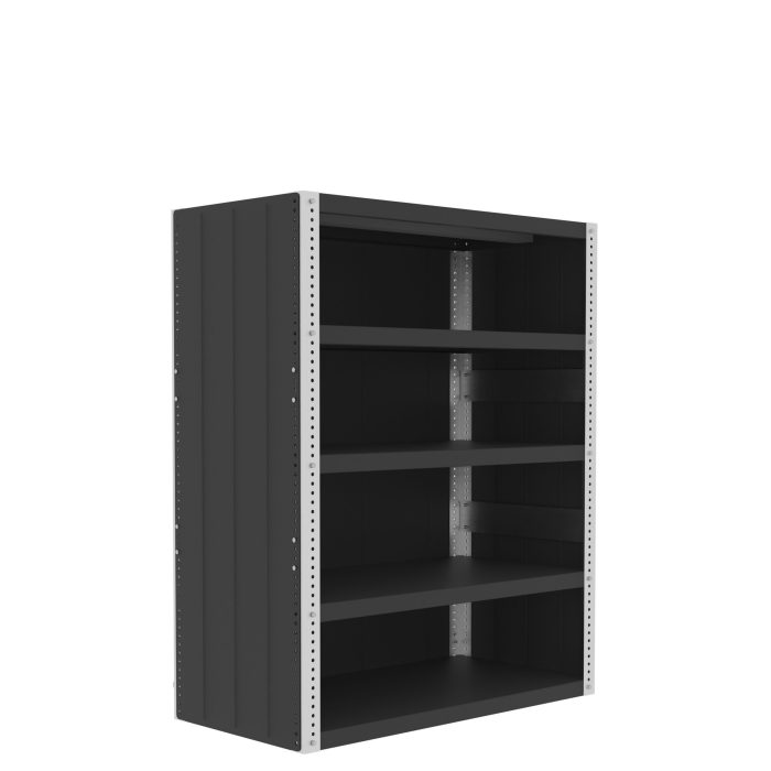 Valley Craft Heavy Duty Shelving, 12 Gauge - Enclosed, 36"W x 18"D x 60"H, 2500 lb. Capacity/Shelf