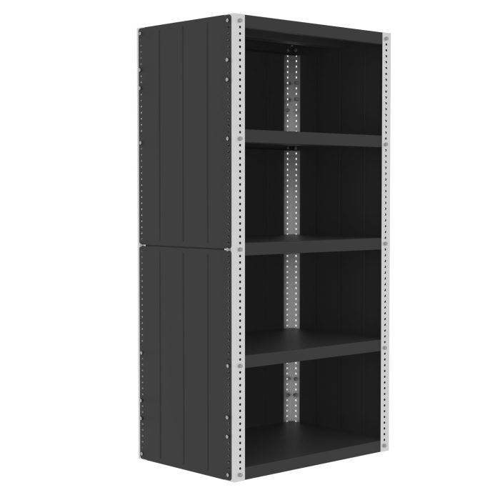 Valley Craft Heavy Duty Shelving, 12 Gauge - Enclosed, 36"W x 24"D x 72"H, 2500 lb. Capacity/Shelf