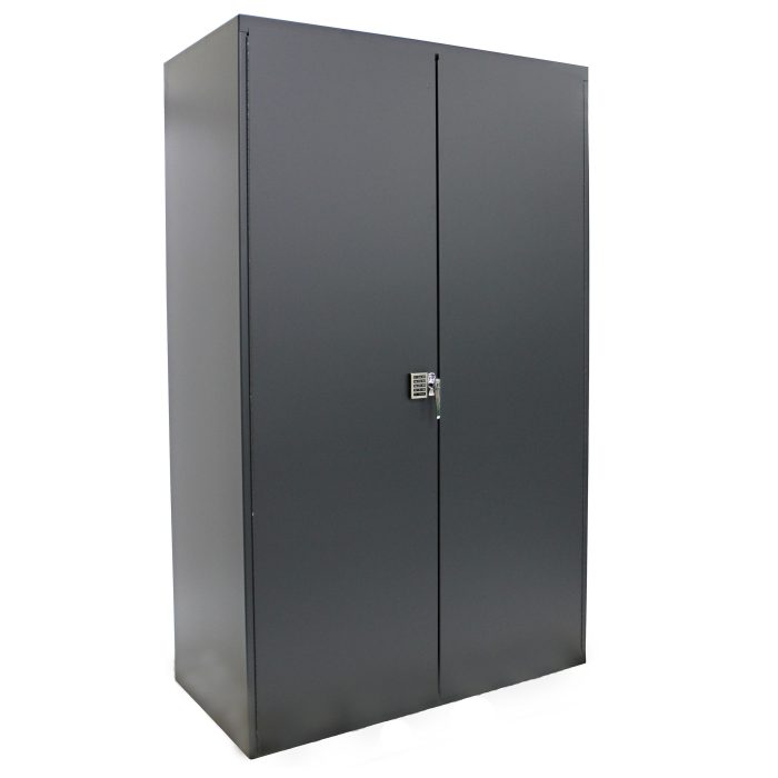 Valley Craft Electronic Locking Cabinet, Industrial - 36"W X 24"D X 78"H, (3) Shelves, 1,000 lb. Capacity/Shelf, 14 Gauge