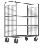 Thumbnail for Valley Craft Cage Cart - Stock Picking, 2-Sided, (2) Adjustable Shelves, 57