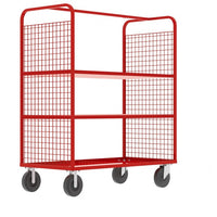 Thumbnail for Valley Craft Cage Cart - Stock Picking, 2-Sided, (2) Adjustable Shelves, 57