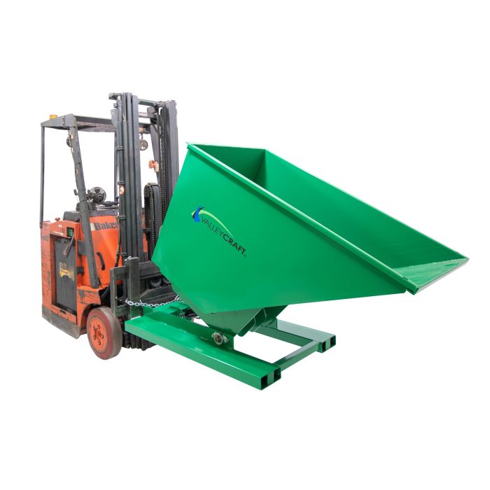 Valley Craft Powered Self-Dumping Hopper - Forklift Powered, 1 yd³, 6000 lb. Capacity