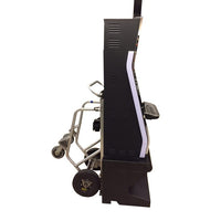 Thumbnail for Valley Craft 4-Wheel Deluxe Commercial Hand Truck, Spring-Loaded Frame - Aluminum, (2) Pneumatic (2) Rear Rubber Swivel Wheels, 1000 lb. Capacity, 15' Retractable Safety Strap