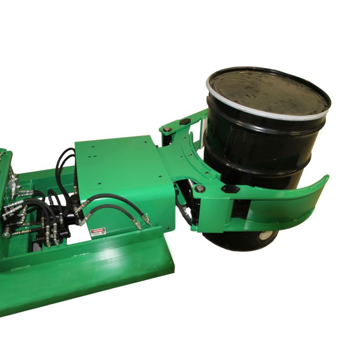 Valley Craft Drum Clamp & Rotate Powered Forklift Attachment, Hydra Grip - Forklift Powered Clamp/360° Rotation, 2000 lb. Capacity