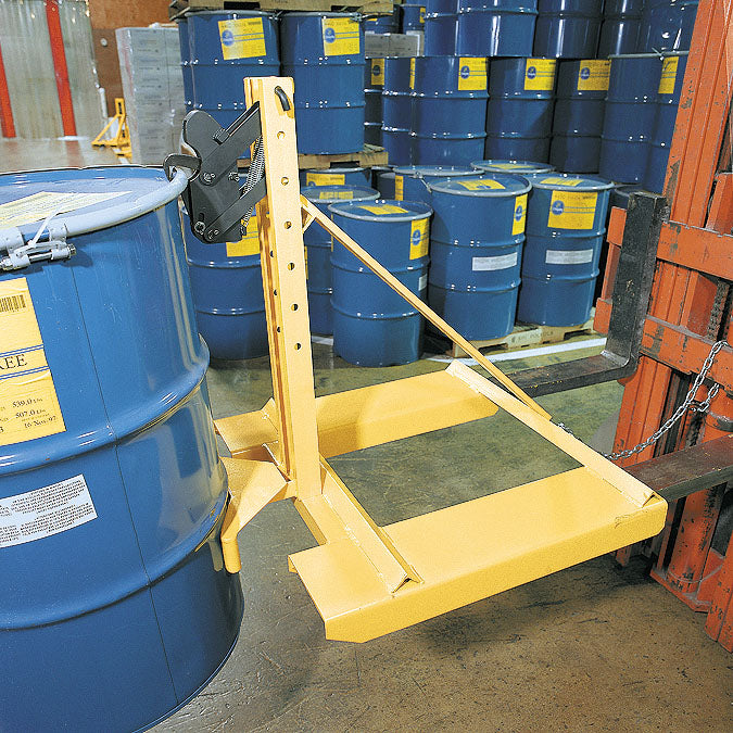 1-Drum Fork Mounted Drum Lifter w/ 750-lbs Capacity