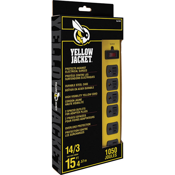 Southwire® Yellow Jacket® 6-Outlet Metal Surge Protector