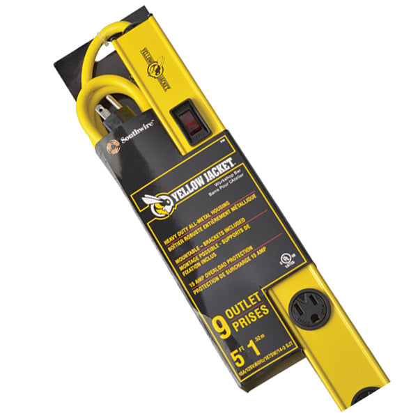 Southwire® Yellow Jacket® 9-Outlet Metal Power Strip