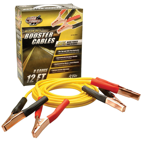 Southwire® Medium Duty Booster Cable, 225 A, 12', Box, Yellow, 1/Pair