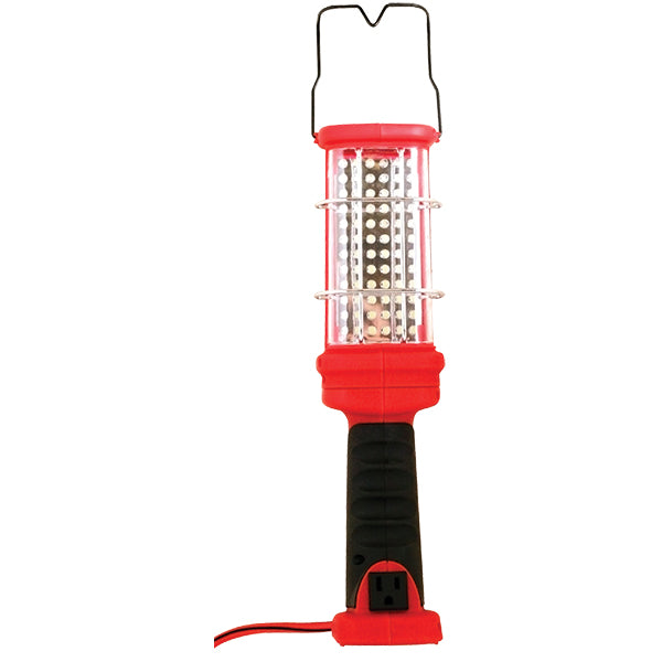 Southwire® 72-LED Trouble Light w/ Grounded Outlet, Red/Black, 1/Each