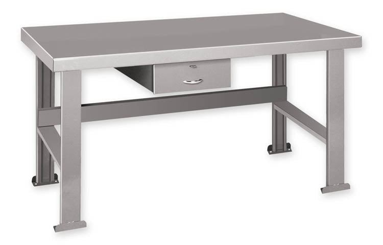 Pucel 28" x 60" Flat Work Bench w/ Drawer