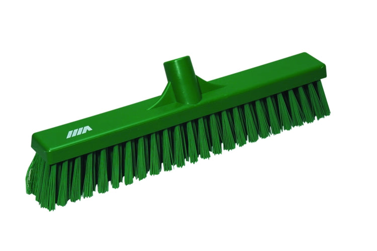 Floor Broom Soft/Split Bristles Green