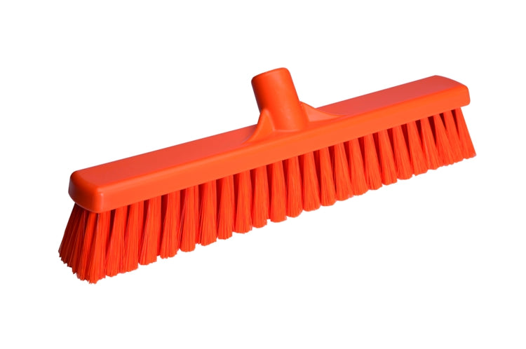 Floor Broom Medium Bristles Orange