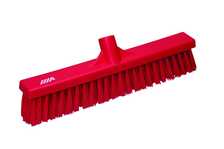 Floor Broom Soft/Split Bristles Red