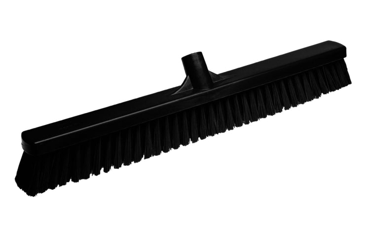 Floor Broom Medium Bristle 2 x 24 Black