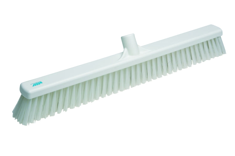 Floor Broom Soft-Stiff Combo White