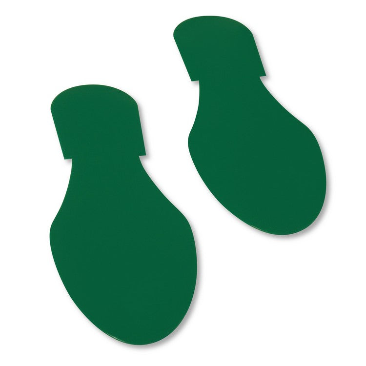 Mighty Line Solid Colored Green Footprint - Pack of 50