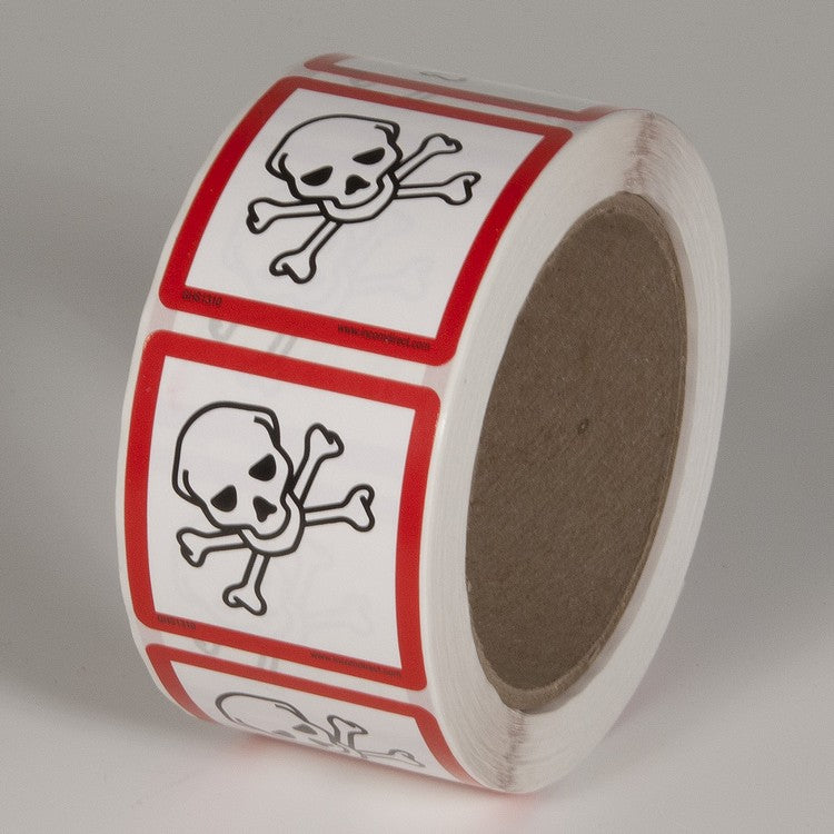 Skull Crossbones (2" x 2") 500/Roll