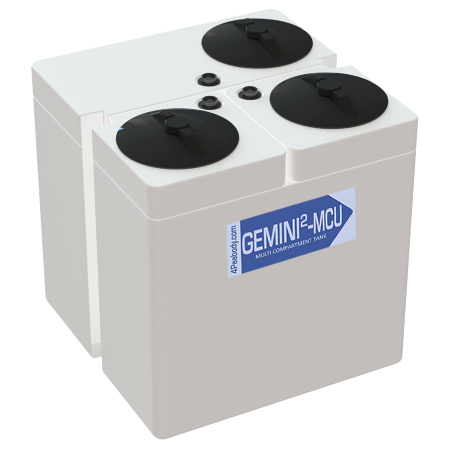 Gemini 2 MCU - 25"x25"x25" - #2 Assembly - LPE 1.5 - (1) 12 Gal and (2) 6 Gal Tanks