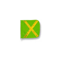 Thumbnail for Flag Green 16x16 With Green Reflexite X - Model FS8025-16-G