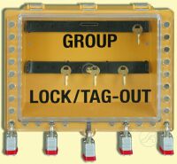 Group Lockout View Boxes with Hinge Cover