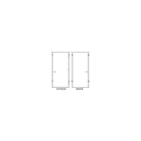 Thumbnail for Hollow Metal Doors and Frames - Model HD42x80-0-P-RH-CYL