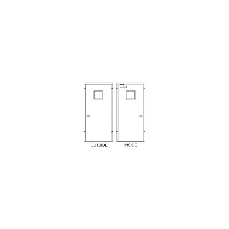 Hollow Metal Doors and Frames - Model HD36x80-3-SQ-LH-CYL