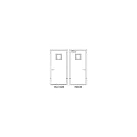 Thumbnail for Hollow Metal Doors and Frames - Model HD42x84-3-SQ-RH-CYL