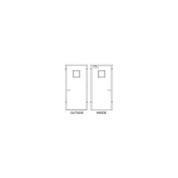 Thumbnail for Hollow Metal Doors and Frames - Model HD42x80-3-SQ-LH-CYL