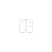 Thumbnail for Hollow Metal Doors and Frames - Model HD36x84-3-SQ-LHR-RIM