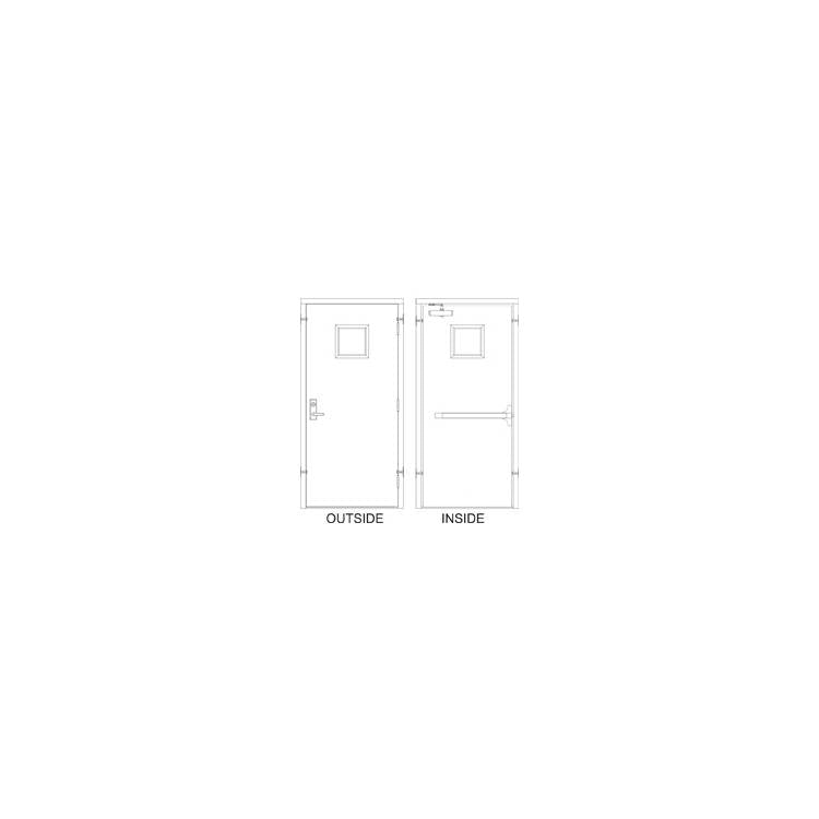 Hollow Metal Doors and Frames - Model HD36x80-3-SQ-RHR-RIM