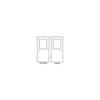 Thumbnail for Hollow Metal Doors and Frames - Model HD42x80-0-H-RH-CYL