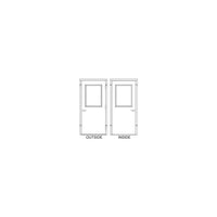 Thumbnail for Hollow Metal Doors and Frames - Model HD30x80-0-H-RH-CYL