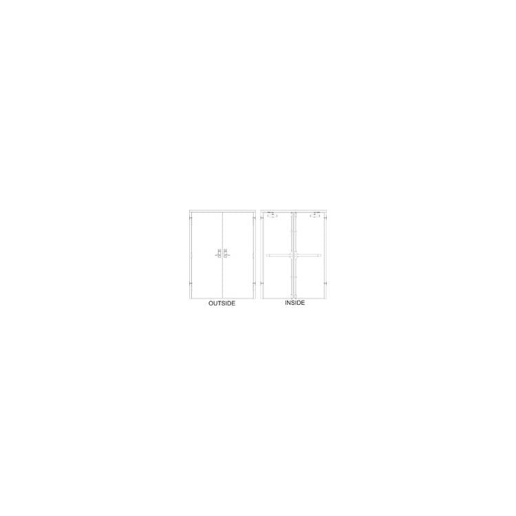 Hollow Metal Doors and Frames - Model HD60x80-3-P-DHR-SVR