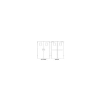 Thumbnail for Hollow Metal Doors and Frames - Model HD72X80-3-SQ-DHR-SVR