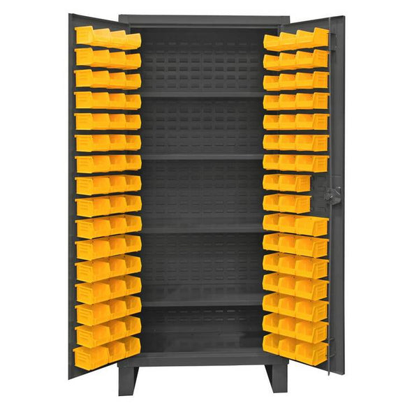 Durham 36 Inch Wide Small Parts Storage with 112 Steel Pigeon Hole