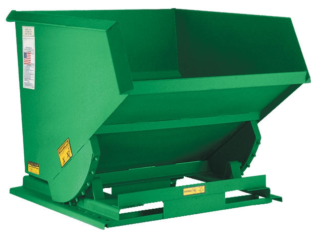 1 Cubic Yard Steel Self-Dumping Hopper w/ 2,000-lbs Capacity