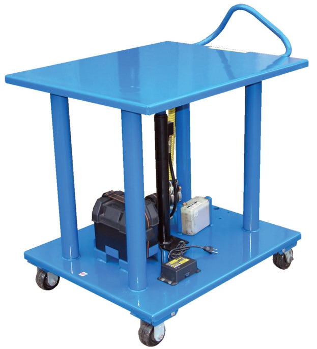 30" x 36" DC Powered Hydraulic Post Table w/ 2,000-lbs Capacity