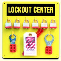 Hanger Style 6-Padlock Board with Kit