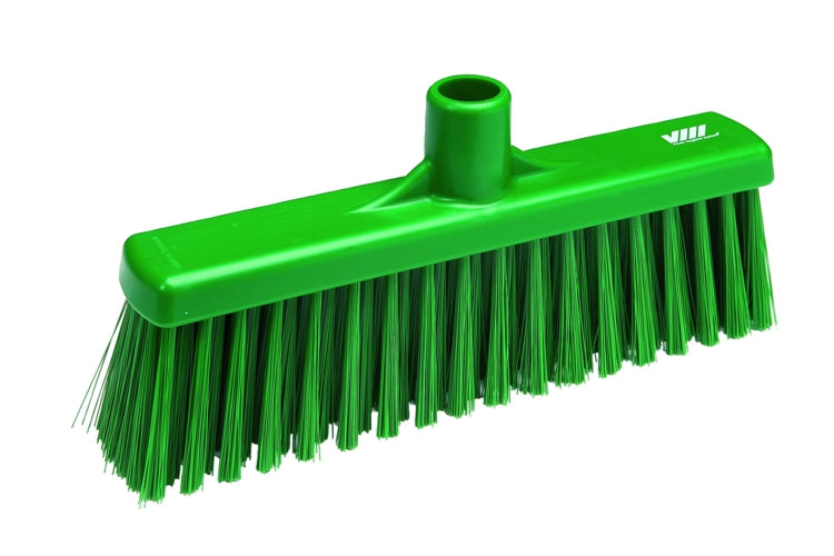 H/D Lobby Broom Medium Bristle Green