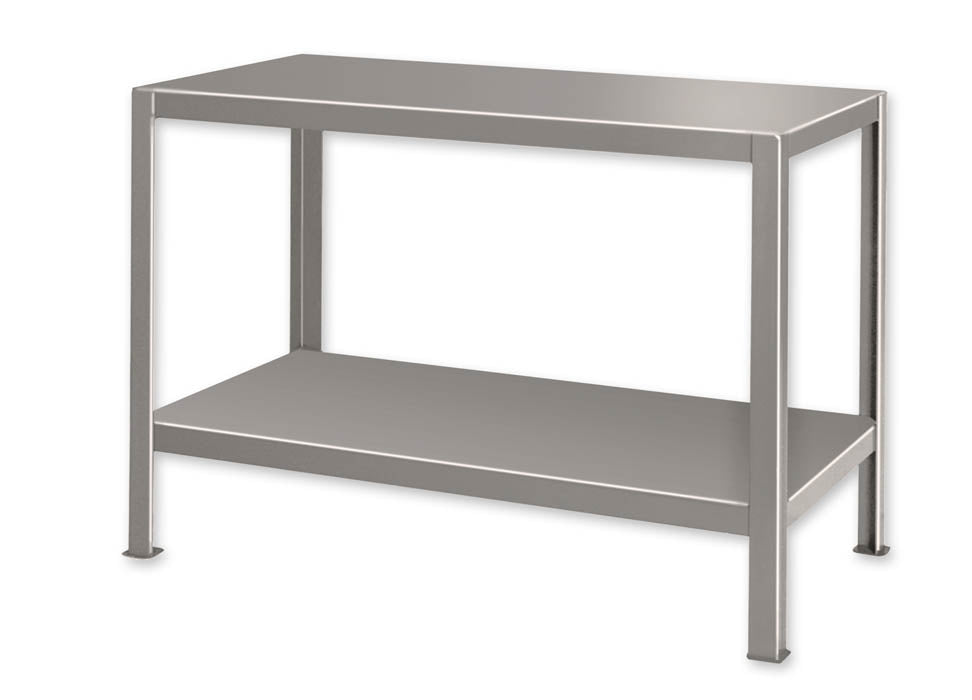 Pucel 28" x 60" Heavy Duty Table w/ 2 Shelves