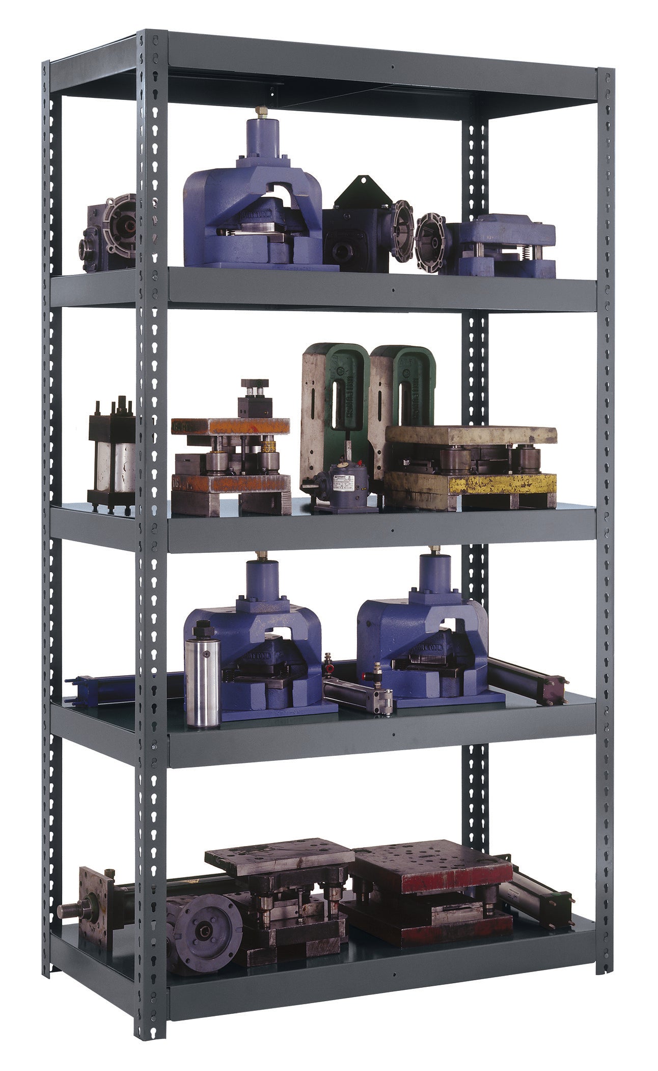 Edsal Heavy-Duty Gray 16-Gauge Boltless Steel Shelving