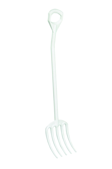 Hygienic Fork with D-Grip Handle White