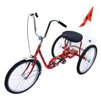 Thumbnail for STANDARD INDUSTRIAL BICYCLE 250 LB RED - Model IBIKE-3-DC-R