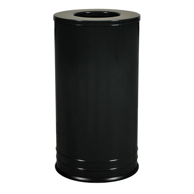 15" x 28" Black International Collection Receptacle