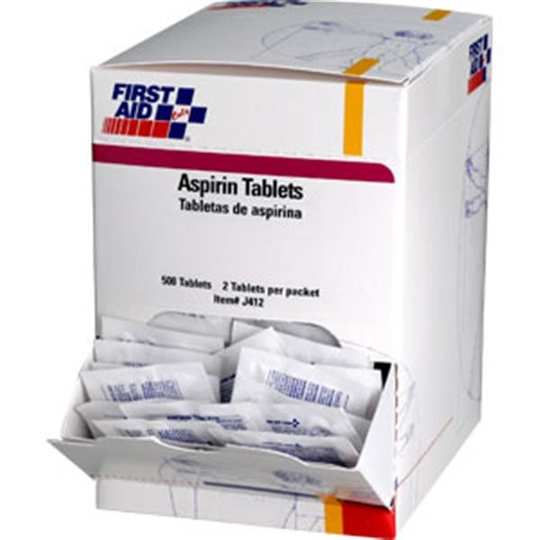 Aspirin, 325 mg, 500/Box