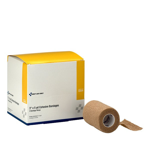 Cohesive Elastic Bandage, 3" x 5 yd, 4 Rolls Box/10 Case