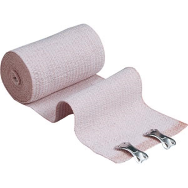 Elastic Bandage w/ 2 Fasteners, 3" x 5 yd, 12 Rolls Box/10 Case
