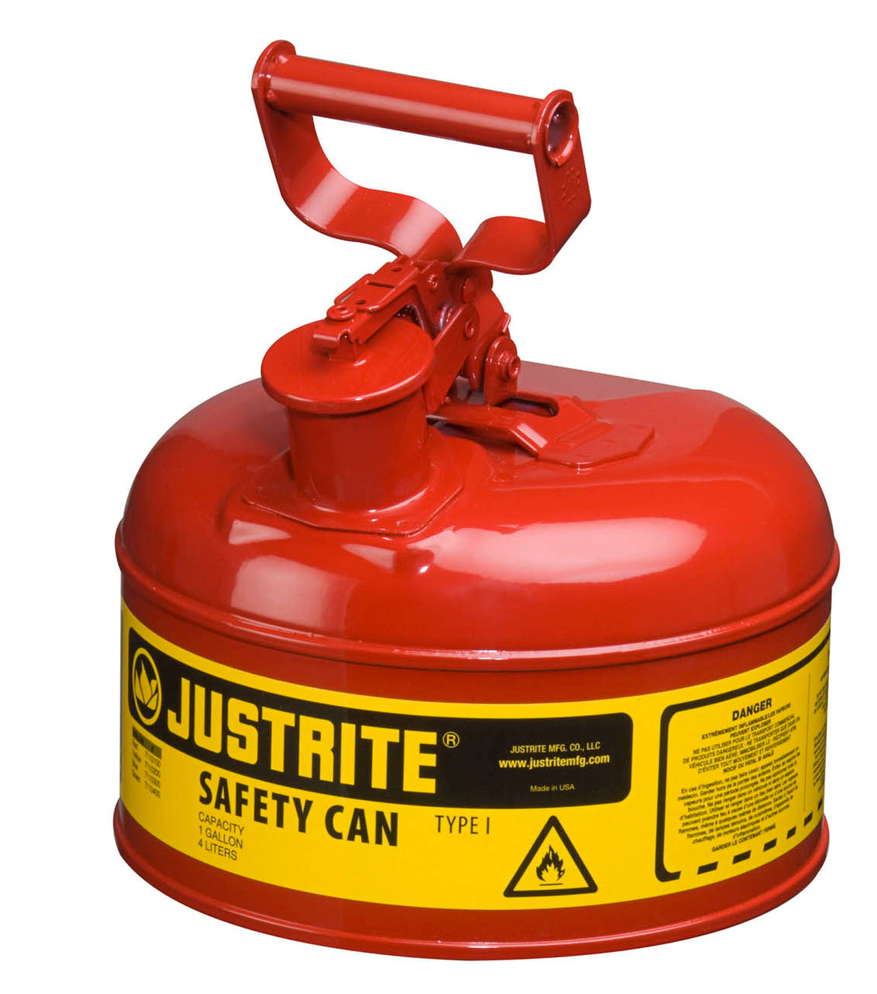 Justrite 1-Gallon Steel Type I Safety Can