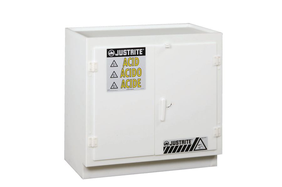 Justrite 24-Gallon Solid Polyethylene Acid Cabinet