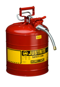 Thumbnail for Justrite 5-Gallon Steel Type II AccuFlow Safety Can w/ 5/8